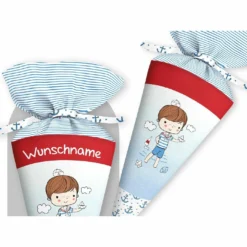 Schultüte Ahoi Kleiner Junge, Nähset Mit Rohling