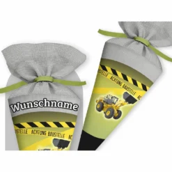 Schultüte Bagger, Nähset Mit Rohling