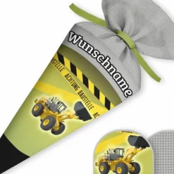 Schultüte Bagger, Nähset Mit Rohling -Outlet STOFFWELTEN Store schultuete bagger naehset mit rohling 13