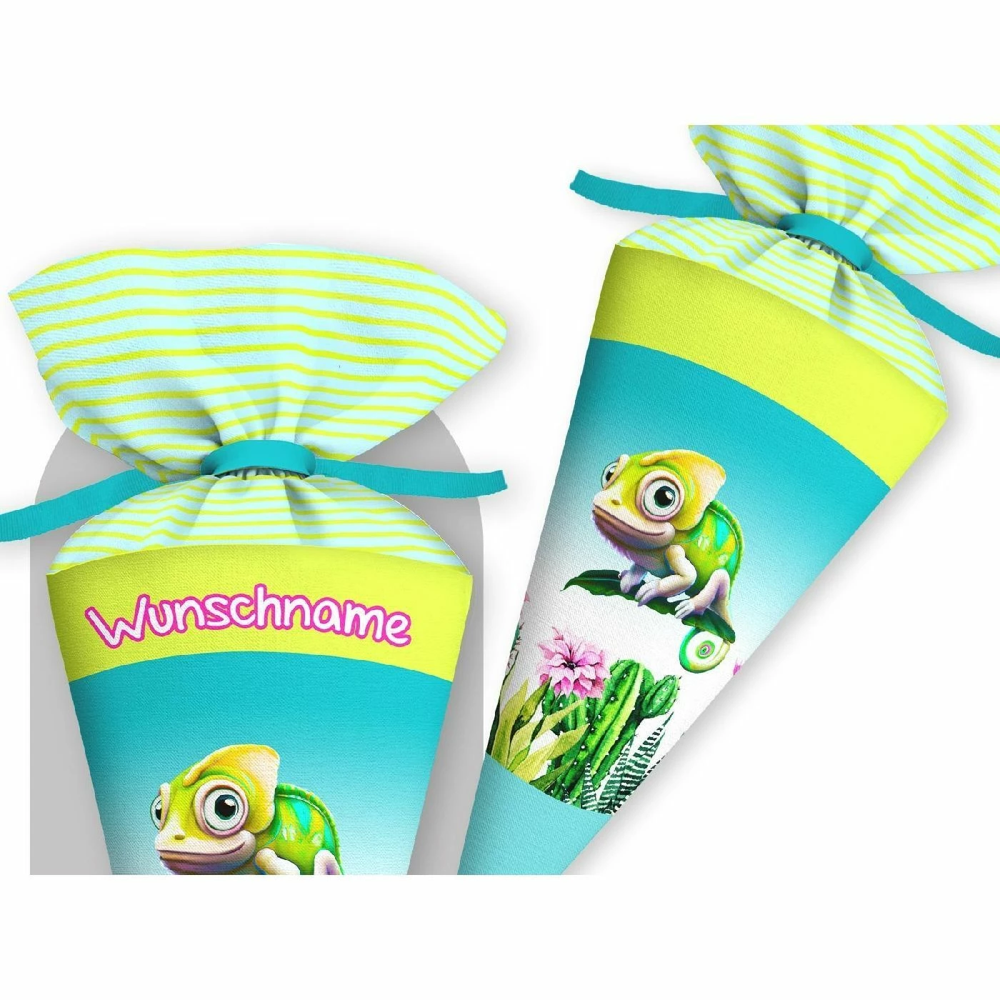 Schultüte Chamäleon, Nähset Mit Rohling 1 Schultüte Chamäleon, Nähset Mit Rohling