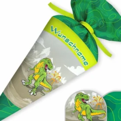 Schultüte Dino & Vulkan, Nähset Mit Rohling 5 Schultüte Dino & Vulkan, Nähset Mit Rohling -Outlet STOFFWELTEN Store schultuete dino vulkan naehset mit rohling 13