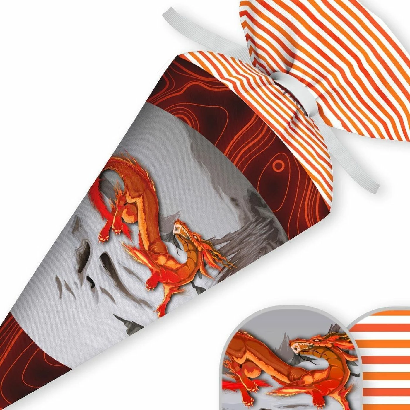 Schultüte Drache Mit Rohling 2 Schultüte Drache Mit Rohling – Bild 2