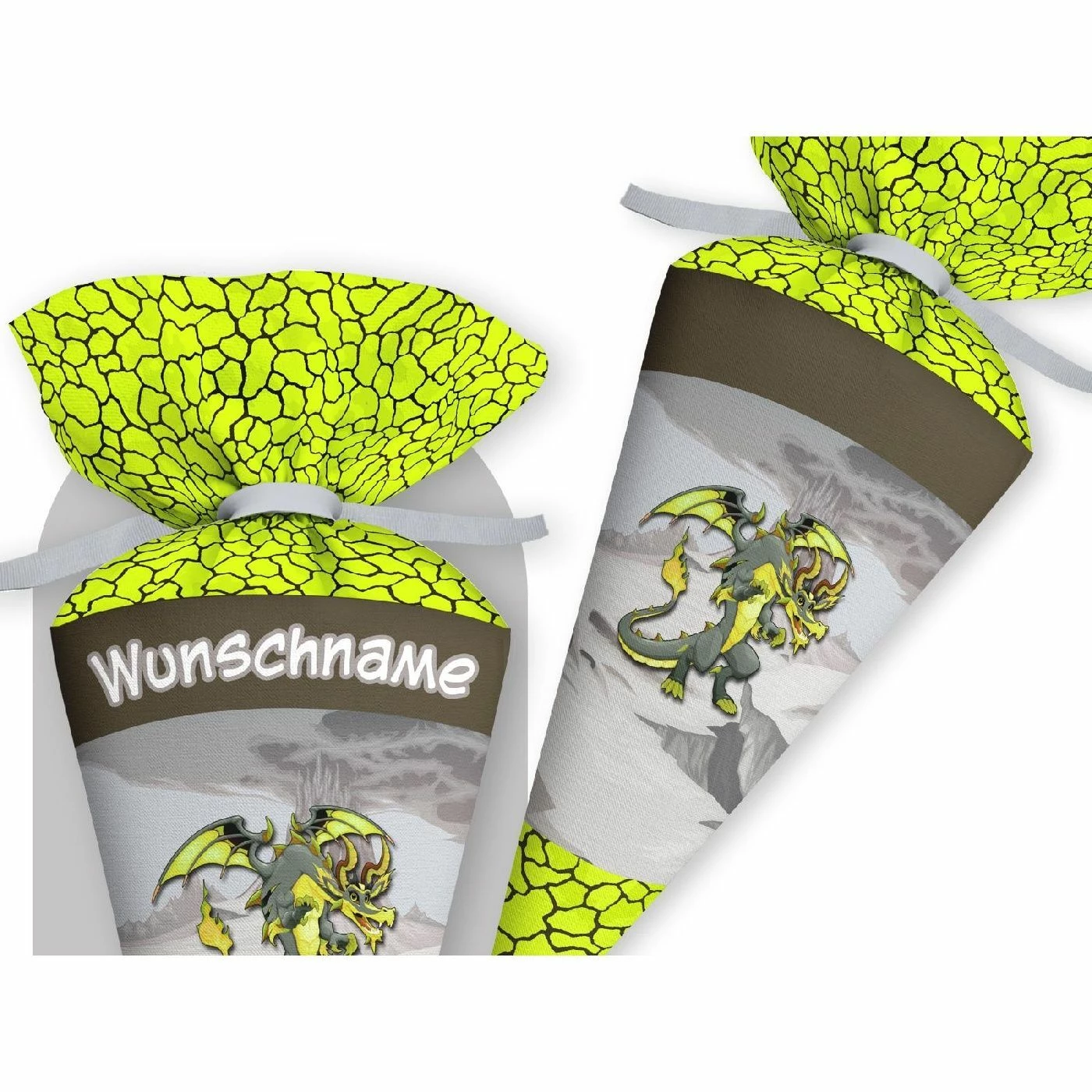 Schultüte Drache, Nähset Mit Rohling 1 Schultüte Drache, Nähset Mit Rohling