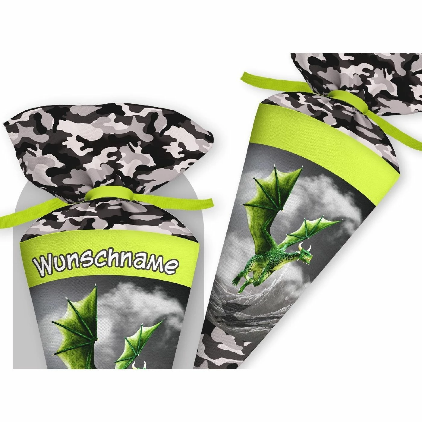 Schultüte Drachen, Nähset Mit Rohling 1 Schultüte Drachen, Nähset Mit Rohling