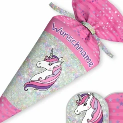 Schultüte Einhorn & Sterne, Nähset Mit Rohling 5 Schultüte Einhorn & Sterne, Nähset Mit Rohling -Outlet STOFFWELTEN Store schultuete einhorn sterne naehset mit rohling 23