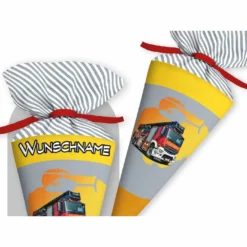 Schultüte Feuerwehr, Nähset Mit Rohling