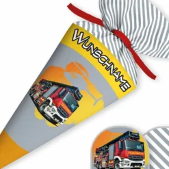 Schultüte Feuerwehr, Nähset Mit Rohling -Outlet STOFFWELTEN Store schultuete feuerwehr naehset mit rohling 13