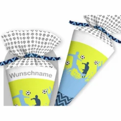 Schultüte Fußballspieler, Nähset Mit Rohling