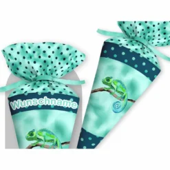 Schultüte Gecko, Nähset Mit Rohling