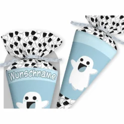 Schultüte Gespenst Blau, Nähset Mit Rohling