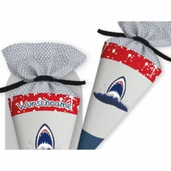 Schultüte Hai, Nähset Mit Rohling