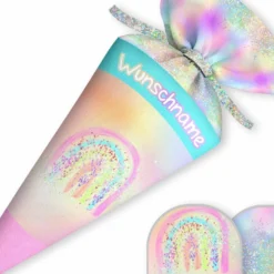 Schultüte Holo Glitter, Nähset Mit Rohling -Outlet STOFFWELTEN Store schultuete holo glitter naehset mit rohling 13