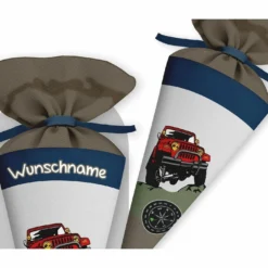 Schultüte Jeep, Nähset Mit Rohling