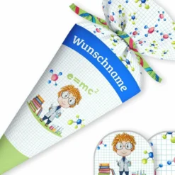 Schultüte Kleiner Professor, Nähset Mit Rohling -Outlet STOFFWELTEN Store schultuete kleiner professor naehset mit rohling 13