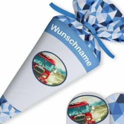 Schultüte LKW, Nähset Mit Rohling -Outlet STOFFWELTEN Store schultuete lkw naehset mit rohling 13