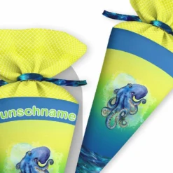 Schultüte Oktopus, Nähset Mit Rohling