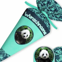 Schultüte Panda, Nähset Mit Rohling -Outlet STOFFWELTEN Store schultuete panda naehset mit rohling 13