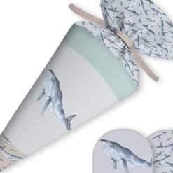 Schultüte Wal, Nähset Mit Rohling