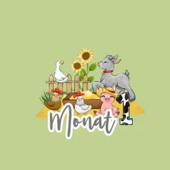 *SET* Bio-Jersey MONATS- Panel 1-12 Monate, Auf Dem Bauernhof -Outlet STOFFWELTEN Store set bio jersey monats panel 1 12 monate auf dem bauernhof5