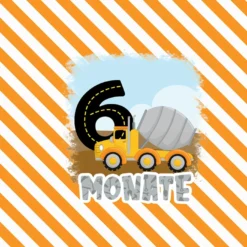 *SET* Bio-Jersey MONATS- Panel 1-12 Monate, Baustelle -Outlet STOFFWELTEN Store set bio jersey monats panel 1 12 monate baustelle10