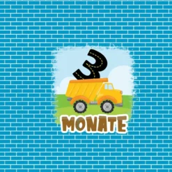 *SET* Bio-Jersey MONATS- Panel 1-12 Monate, Baustelle -Outlet STOFFWELTEN Store set bio jersey monats panel 1 12 monate baustelle7