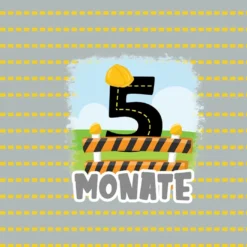 *SET* Bio-Jersey MONATS- Panel 1-12 Monate, Baustelle -Outlet STOFFWELTEN Store set bio jersey monats panel 1 12 monate baustelle9