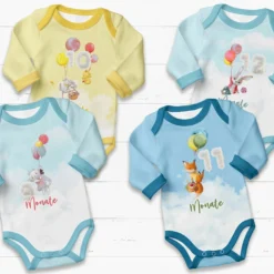 *SET* Bio-Jersey MONATS- Panel 1-12 Monate, Birthday Ballons -Outlet STOFFWELTEN Store set bio jersey monats panel 1 12 monate birthday ballons4