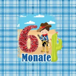 *SET* Bio-Jersey MONATS- Panel 1-12 Monate, Cowboy -Outlet STOFFWELTEN Store set bio jersey monats panel 1 12 monate cowboy10