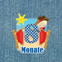 *SET* Bio-Jersey MONATS- Panel 1-12 Monate, Cowboy -Outlet STOFFWELTEN Store set bio jersey monats panel 1 12 monate cowboy12