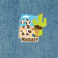 *SET* Bio-Jersey MONATS- Panel 1-12 Monate, Cowboy -Outlet STOFFWELTEN Store set bio jersey monats panel 1 12 monate cowboy7