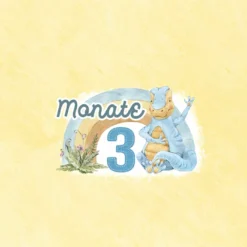 *SET* Bio-Jersey MONATS- Panel 1-12 Monate, Dinosaurier -Outlet STOFFWELTEN Store set bio jersey monats panel 1 12 monate dinosaurier7