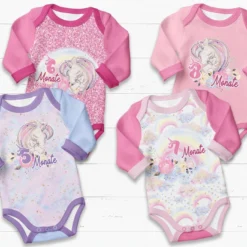 *SET* Bio-Jersey MONATS- Panel 1-12 Monate, Einhorn -Outlet STOFFWELTEN Store set bio jersey monats panel 1 12 monate einhorn3