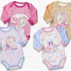 *SET* Bio-Jersey MONATS- Panel 1-12 Monate, Einhorn -Outlet STOFFWELTEN Store set bio jersey monats panel 1 12 monate einhorn4