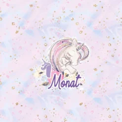 *SET* Bio-Jersey MONATS- Panel 1-12 Monate, Einhorn -Outlet STOFFWELTEN Store set bio jersey monats panel 1 12 monate einhorn5