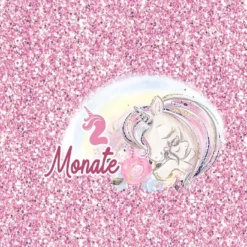 *SET* Bio-Jersey MONATS- Panel 1-12 Monate, Einhorn -Outlet STOFFWELTEN Store set bio jersey monats panel 1 12 monate einhorn6