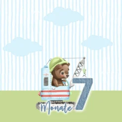 *SET* Bio-Jersey MONATS- Panel 1-12 Monate, Fuchs -Outlet STOFFWELTEN Store set bio jersey monats panel 1 12 monate fuchs11