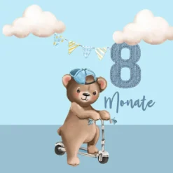 *SET* Bio-Jersey MONATS- Panel 1-12 Monate, Fuchs -Outlet STOFFWELTEN Store set bio jersey monats panel 1 12 monate fuchs12