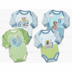 *SET* Bio-Jersey MONATS- Panel 1-12 Monate, Fuchs -Outlet STOFFWELTEN Store set bio jersey monats panel 1 12 monate fuchs3