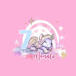 *SET* Bio-Jersey MONATS- Panel 1-12 Monate, Glitter Unicorn Dreams -Outlet STOFFWELTEN Store set bio jersey monats panel 1 12 monate glitter unicorn dreams11