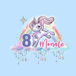 *SET* Bio-Jersey MONATS- Panel 1-12 Monate, Glitter Unicorn Dreams -Outlet STOFFWELTEN Store set bio jersey monats panel 1 12 monate glitter unicorn dreams12
