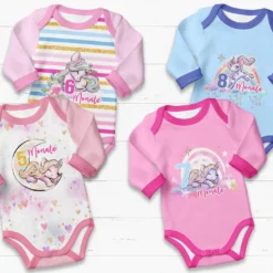 *SET* Bio-Jersey MONATS- Panel 1-12 Monate, Glitter Unicorn Dreams -Outlet STOFFWELTEN Store set bio jersey monats panel 1 12 monate glitter unicorn dreams3