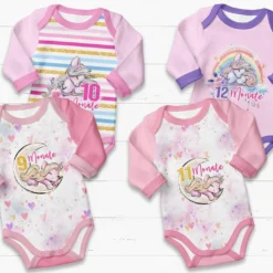 *SET* Bio-Jersey MONATS- Panel 1-12 Monate, Glitter Unicorn Dreams -Outlet STOFFWELTEN Store set bio jersey monats panel 1 12 monate glitter unicorn dreams4