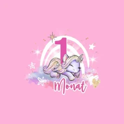 *SET* Bio-Jersey MONATS- Panel 1-12 Monate, Glitter Unicorn Dreams -Outlet STOFFWELTEN Store set bio jersey monats panel 1 12 monate glitter unicorn dreams5