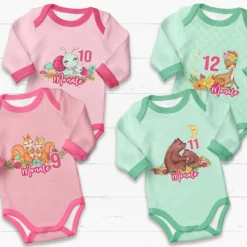 *SET* Bio-Jersey MONATS- Panel 1-12 Monate, Herbstglanz -Outlet STOFFWELTEN Store set bio jersey monats panel 1 12 monate herbstglanz4