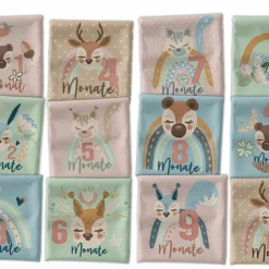 *SET* Bio-Jersey MONATS- Panel 1-12 Monate, Hirsch