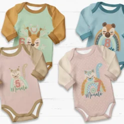 *SET* Bio-Jersey MONATS- Panel 1-12 Monate, Hirsch -Outlet STOFFWELTEN Store set bio jersey monats panel 1 12 monate hirsch3