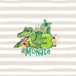 *SET* Bio-Jersey MONATS- Panel 1-12 Monate, Im Regenwald -Outlet STOFFWELTEN Store set bio jersey monats panel 1 12 monate im regenwald7