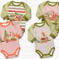 *SET* Bio-Jersey MONATS- Panel 1-12 Monate, Im Wald -Outlet STOFFWELTEN Store set bio jersey monats panel 1 12 monate im wald3