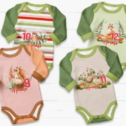 *SET* Bio-Jersey MONATS- Panel 1-12 Monate, Im Wald -Outlet STOFFWELTEN Store set bio jersey monats panel 1 12 monate im wald4