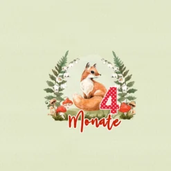 *SET* Bio-Jersey MONATS- Panel 1-12 Monate, Im Wald -Outlet STOFFWELTEN Store set bio jersey monats panel 1 12 monate im wald8